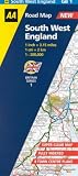 Devon, Cornwall and West Somerset (AA Road Maps)