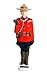 CAS Solar Waving Mountie-Royal Canadian Mounted Police Figurine-7 1/4