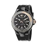 TechnoMarine Men's 110035 Cruise Ceramic 3 Hands Black Dial Watch