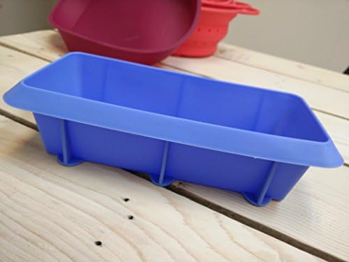 AGORA SILICONE Odourless Non Stick Blue Loaf Bread Pan x 1 + FREE Tupperware Eco Brush