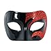 SeasonsTrading Mystic Red Glitter & Black Venetian Masquerade Mask - Mardi Gras Prom Party