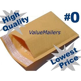 50 #0 6x10 KRAFT BUBBLE MAILERS PADDED ENVELOPES 6 x 10 by