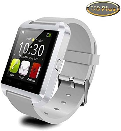 Aberobay Latest Smart Bluetooth 4.0 U8 Plus Wristwatch for Sports Pedometer, Sleep Monitoring, Answering Phones, Remote Camera, Intelligent Anti-lost and Other Functions Ranging Smart Watch -White