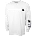 Oakland Raiders White Depth Chart Long Sleeve T-shirt