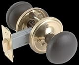 2 3/4 inch Black/Brass - Privacy Set