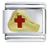 Nurse Hat Italian Charms Bracelet Link