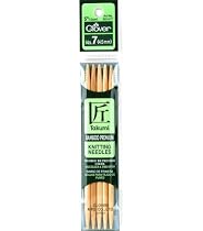 Bamboo Double Point Needles 5'' Set Of 5-Size 7