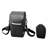 Sony LCS HCF Ledertasche mit Schulterriemen und separatem Akku Etui schwarz 41YXX1T851L. SL160 Sony LCS HCF Ledertasche mit Schulterriemen und separatem Akku Etui schwarz
