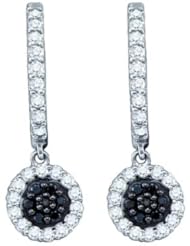 0.49CTW BLACK DIAMOND FASHION EARRING