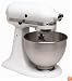 KitchenAid K45SS Classic 250-Watt 4-1/2-Quart Stand Mixer, White