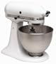 KitchenAid K45WSSWH Classic Series 4-1/2-Quart Stand Mixer with Spatula, White