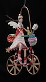 Gisela Graham Angel on Bicycle Hanging Christmas Decoration