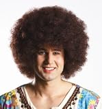 Brown Afro Party Economy Wig - One Size