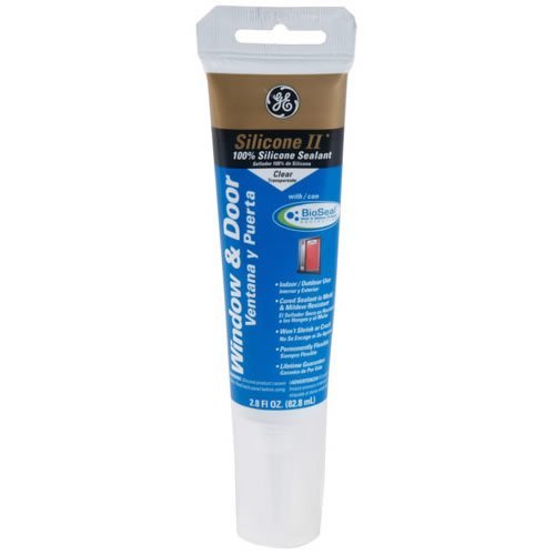 GE Silicone II Window & Door Sealant, 2.8 Oz