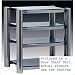 2-Tier Hi Fi Audio Rack Finish: Piano Black, Glass: Blue