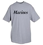 Mens "U.S. Marines" P/T Physical Training T-Shirt, Heather Grey X-Large