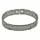 High Polished Finish Tungsten Linked Bracelet