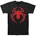 Marvel Comics Spider-Man Red Logo Men's Black T-shirt