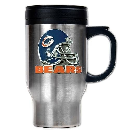 NFL Chicago Bears 16-Ounce Stainless Steel Travel Mug - Helmet Logo
