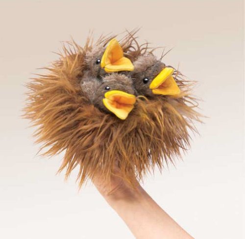 Birds in Nest Puppet by Folkmanis