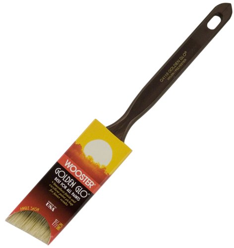 Wooster Brush Q4119-1 1/2 Golden Glo Angle Sash Paintbrush, 1.5-Inch
