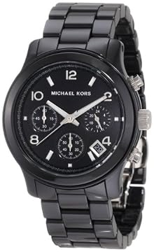 Michael Kors Quartz, Black Dial with Black Ceramic Bracelet - Womens Watch MK5162