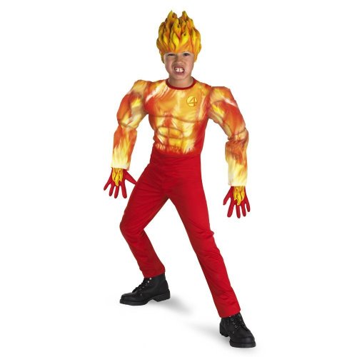 Human Torch Muscle - Size: Child L(10-12)
