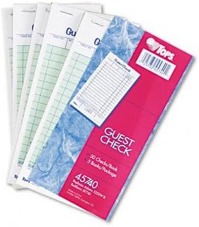 Rediform Guest Check Book, Tear-Off At Bottom, 50/Book [Set of 6]