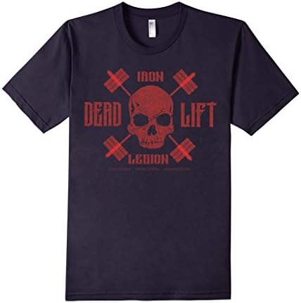 Men's DEAD LIFT - fitness t-shirt XL Navy