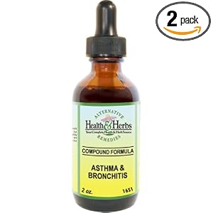 Alternative Health and Herbs Remedies Asthma And Bronchitis 1, 1-Ounce Bottle (Pack of 2) by ALTERNATIVE Health & Herbs REMEDIES