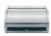 Brabantia Roll Top Bread Bin, Medium Matt Steel