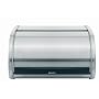 Brabantia 348907 Matte Stainless Steel Compact Bread Box 13.5x10.75-in.