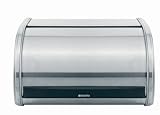 Medium Roll Top Bread Bin Finish: Matt Steel