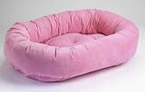 Bowser Donut Bed- Pink Microvelvet-Large