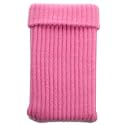 MOBILE PHONE SOCK CASE - PINK PART OF THE QUBITS ACCESSORIES RANGE