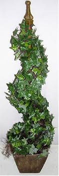 3' Spiral English Ivy Artificial Topiary