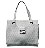 Fendi White Coated Canvas Shopping Bag FE8BH194YG1F0GW9