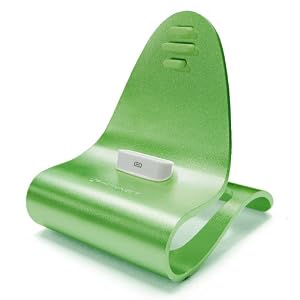 KONNET iCrado Rainbow, Stylish Metal Charging Dock / Cradle / Stand for iPhone, iPhone 3G, iPhone 3GS and iPod (Limited Edition: Green)