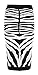 Forever Womens Celebrity Inspired Zebra Print Midi Pencil Skirt