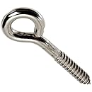 Stanley National Hardware 2151BC 3/8" x 4-1/2" Large Screw Eye in Stainless Steel