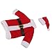 Christmas Santa Suit Hat Wine Bottle Wrap Cover Topper Pouch Bag