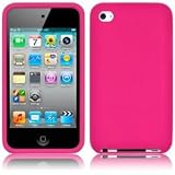 Apple iPod Touch 4 4G 4th Generation Silicone Skin Case Cover in Stylish Bold Hot Pink Solid Design Keep Talking iPod Touch 4 Accessories: Cases, Covers and Skins