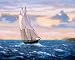 East Wind Sails Art Poster PRINT Unknown 20x16