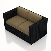 Big Sale Urbana All-Weather Wicker Outdoor Loveseat with Heather Beige (5476-0000) Cushions