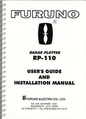 Furuno RP110 User's Guide and Installation Manual