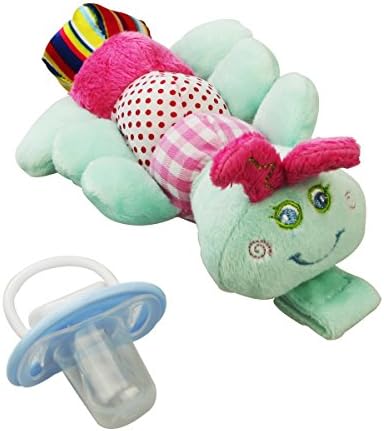 JessieBaby Detachable Plush Toy Infant Pacifier - Caterpillar
