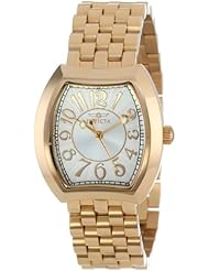 Invicta Womens 15039 Angel Silver Dial 18k Gold Ion-Plated Stainless Steel Watch