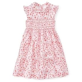 Laura Ashley Little Girl Smocked Floral Dress