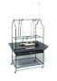 Prevue Hendryx 3180 Pet Products Parrot Playstand, Black Hammertone