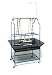 Prevue Hendryx 3180 Pet Products Parrot Playstand, Black Hammertone